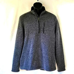 Woolrich 1/2 Zip Fleece Pullover Charcoal Size Large